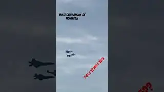 Three Generations of Fighter Aircraft | Huntington Beach Airshow 2023 | SoCal Air Show #aviation