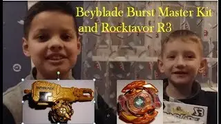 Beyblade Burst Master Kit and Beyblade Burst Evolution Rocktavor V3
