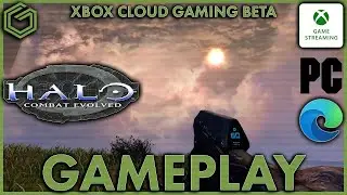 Xbox Cloud Gaming Beta - Halo Combat Evolved - Edge Browser PC 1080p Gameplay