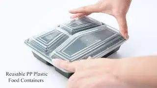 Damati Plastics - RE 3 Compartment Series | Polypropylene Plastic Food Containers