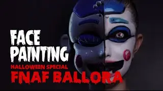 Ballora FNAF: Sister Location Halloween Make Up Tutorial | Face Painting | KidsOn7