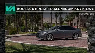 Audi S4 x Krypton in Brushed Aluminum // Variant Wheels