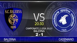 Balerna VS Cademario (Campionato 2&deg; Lega 20/21)