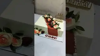 #square cake #chocolate #strawberry #shortvideo