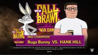 Wwe 2k25 bugs bunny vs Hank hill for the Rko championship 