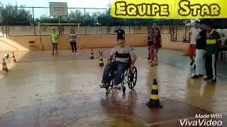 Circuito - Pessoas com deficiência física na escola, ( cadeirante)      - Equipe Star