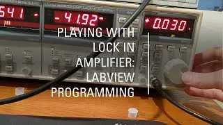 Игра с усилителем SR830: управление прибором Unisg LabVIEW