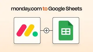 Создайте рабочий процесс monday.com для Google Sheets без кода.