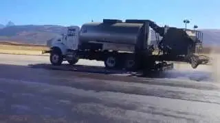 GSB-88&reg; Application w/Sand on Idaho Airport Runway - Asphalt Systems, Inc.&reg;