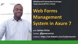 Web Forms Management System in Axure 7