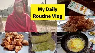 Metro Track Pe Samosay | Matar Paratha & Anda Bread | Daily Routine Vlog By Sakina Ki Dunya