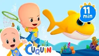 Baby Shark Underwater | Panda Bag Surprises | Learning with cleo & cuquin