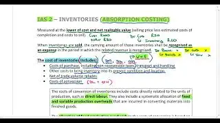 Variable & Absorption costing   Part 1   including IAS 2