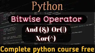 Bitwise Operator In Python (Hindi)
