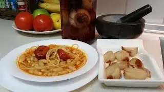 POROTOS CON RIENDAS / ALUBIAS CON TALLARINES /  COCINA CHILENA #41 / CHILEAN FOOD