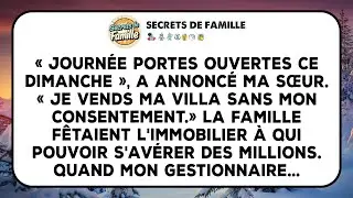 L'agent De Ma Sœur Faisait Visiter Ma Maison. Mon Gestionnaire A Dévoilé Leur Plan.