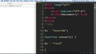 019 Global Variable and Scope in php