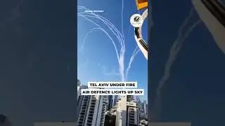 Israeli Air Defence intercepts Iranian missiles over Tel-Aviv #irondome
