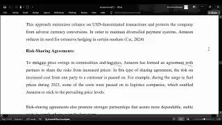 💹 Amazon Hedging Strategies Explained: Case Study on Financial Risk Management