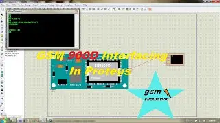 GSM module Interface in Proteus| GSM simulation | AT command interface with GSM