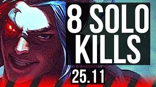 KAYN vs JAX (TOP) | 8 solo kills, Legendary | KR Master | 25.11
