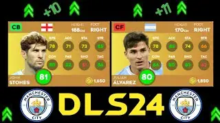 MANCHESTER CITY PLAYERS RATING BIGGEST UPGRADE AND DOWNGRADES IN DLS 24! | DREAM LEAGUE SOCCER 2024