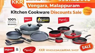 വീണ്ടും branded kitchen cookware items discount sale KKR brand hub Malappuram #vengara 