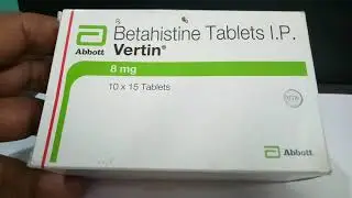 What is vertin 8 mg used for