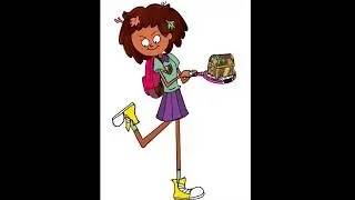 Drawing Anne Boonchuy from amphibia. Procreate digital Speed paint #amphibia