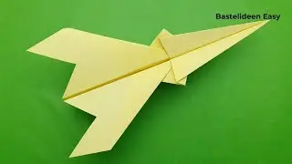 Papierflieger Falten Der Weit Fliegt A4 Teil 3 - Origami f&uuml;r Anf&auml;nger