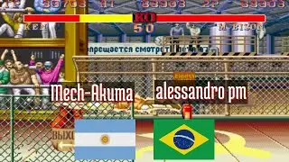 FT5 @sf2ce: Mech-Akuma (AR) vs alessandro pm (BR) [Street Fighter II CE Fightcade] Mar 8