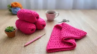 EASY LACY CROCHET MESH STITCH – BEAUTIFUL V-PATTERN FOR SUMMER TOPS & SCARVES (BEGINNER FRIENDLY)!