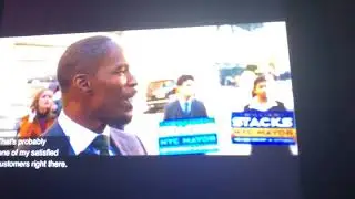 Annie) Jamie foxx spitting up on a hobo
