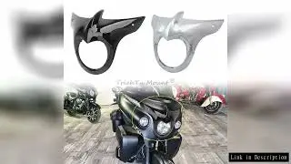 Chrome Black Headlight Bezel Cover Trim Accessory Replacement For Indian Chieftain Roadmaster Models