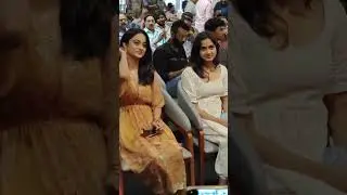 namitha pramod and devika sanjay at nadirshah movie pooja #namithapramod #devikasanjay