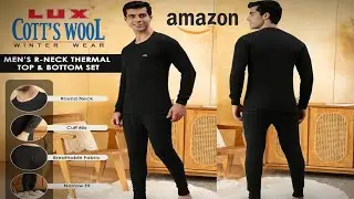 Lux cottswool men's cotton thermal set ||Garam suit ke design | Amazon products