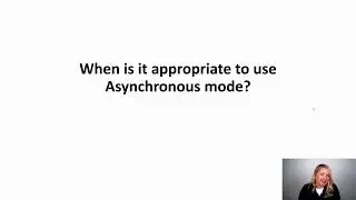 When is it appropriate to use asynchronous mode in pacing?