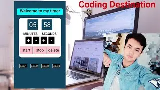 Real Functioning Timer using pure HTML,CSS and Javascript Project N#12