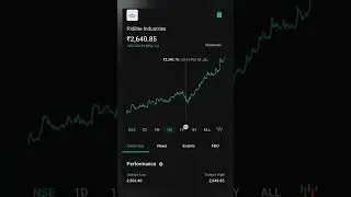 Pidilite Industry In chemical Company/Today 4% gain this stock, buy and hold stock