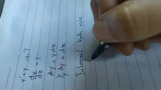 Solve the ODE by integration or by remembering adifferentiation formula            y'=y