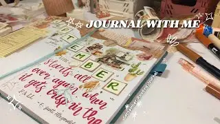 🍁 September Journal with me | Reading Journal September Spread 🍁