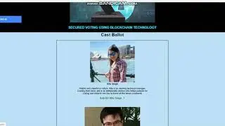 demo Fraudless Voting using blockchain - 