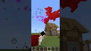 baby ender dragon vs little girl #minecraft #youtubeshorts #minecraftmods #minecraftshorts #mcpe