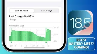 iOS 18.5 BEST BATTERY LIFE is COMING