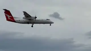 QantasLink Dash 8-300 VH-TQL,  Merimbula Airport