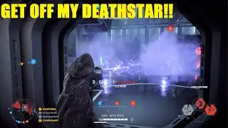Palpatine single handedly saving the Death Star with his UNLIMITED POWER!
