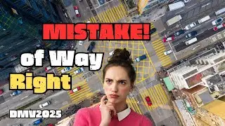 Right-of-Way Confusion? 😵 Try This DMV Question! #DMVtest2025#rightofway#permittest