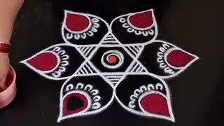 Simple rangoli design 🌹 daily muggulu 🌹 easy rangoli 🌹 small beautiful kolam 