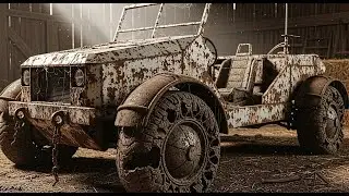 Lunar Rover Replica Found in Barn: ASMR Space Vehicle Restoration to Glo!