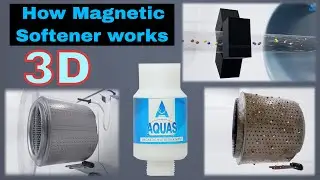 Как работает магнитный кондиционер для стиральной машины AQUAS с английскими субтитрами | Гаранти...